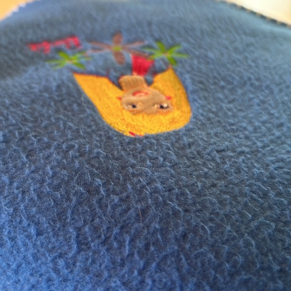 Barbie 💕 Mattel Vintage Authentic Doll Blue Fleece Blanket 46”x63” GUC 💙🩵💕 - Picture 14 of 14